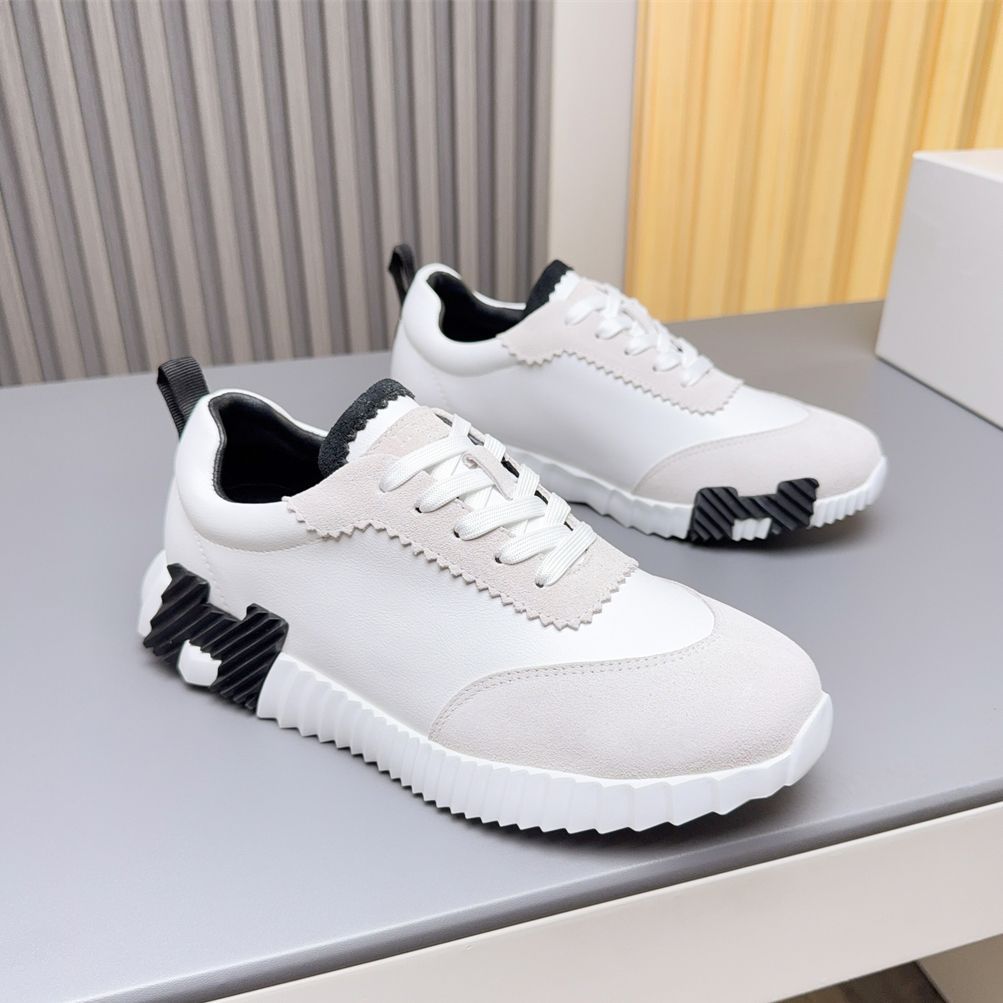 

Men Sports Shoes Genuine Leather Couple Premium New Breathable Trendy Casual Lace Up Running Lightweight Athletic Durable Walk 43 золотой