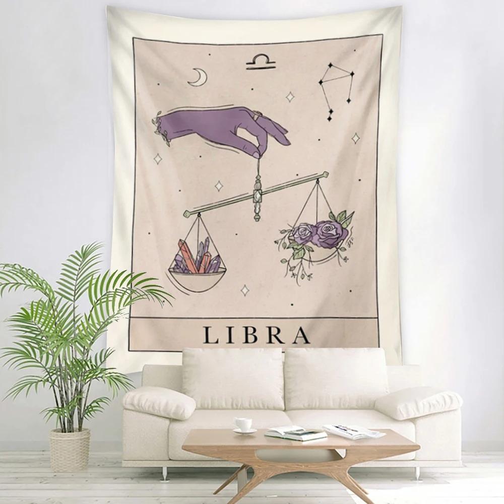 Twelve Constellation Pattern Tapestry Office Living Room Tapestry Home Wall Decoration Tapestry