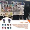 15A 20A 25A 30A 40A 32V Slow Blow FMM MCASE Type Fuses Micro Female Cartridge Fuses Low-Profile Fuses Kit(Pack of 10pcs)
