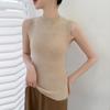 Women's 26-Year Cashmere Ribbed Slim-Fit Sleeveless Turtleneck Knit Vest
