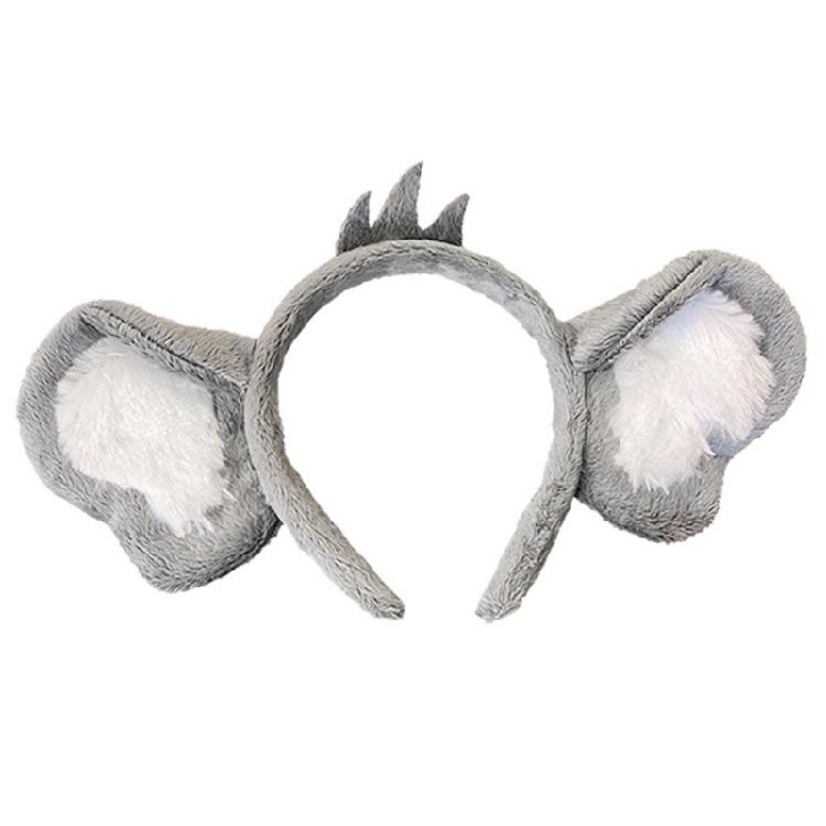 Cartoon Plush Koala Headband Animal Ears Hairband Halloween Christmas Prop 1