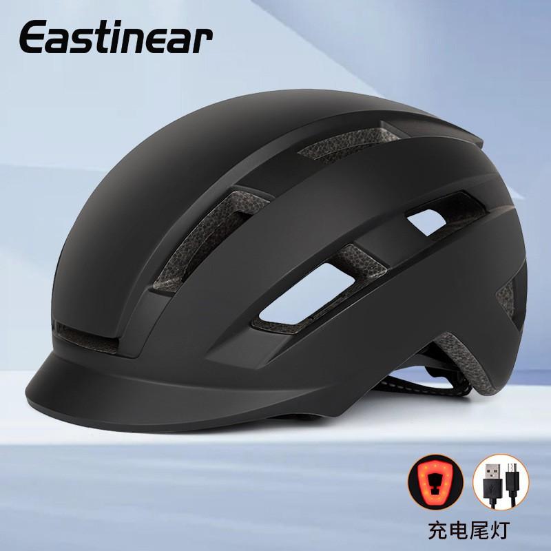Universal Fit Cycling Helmet With Short Visor Breathable EPS PC Construction Road Bike Commuting Men Women