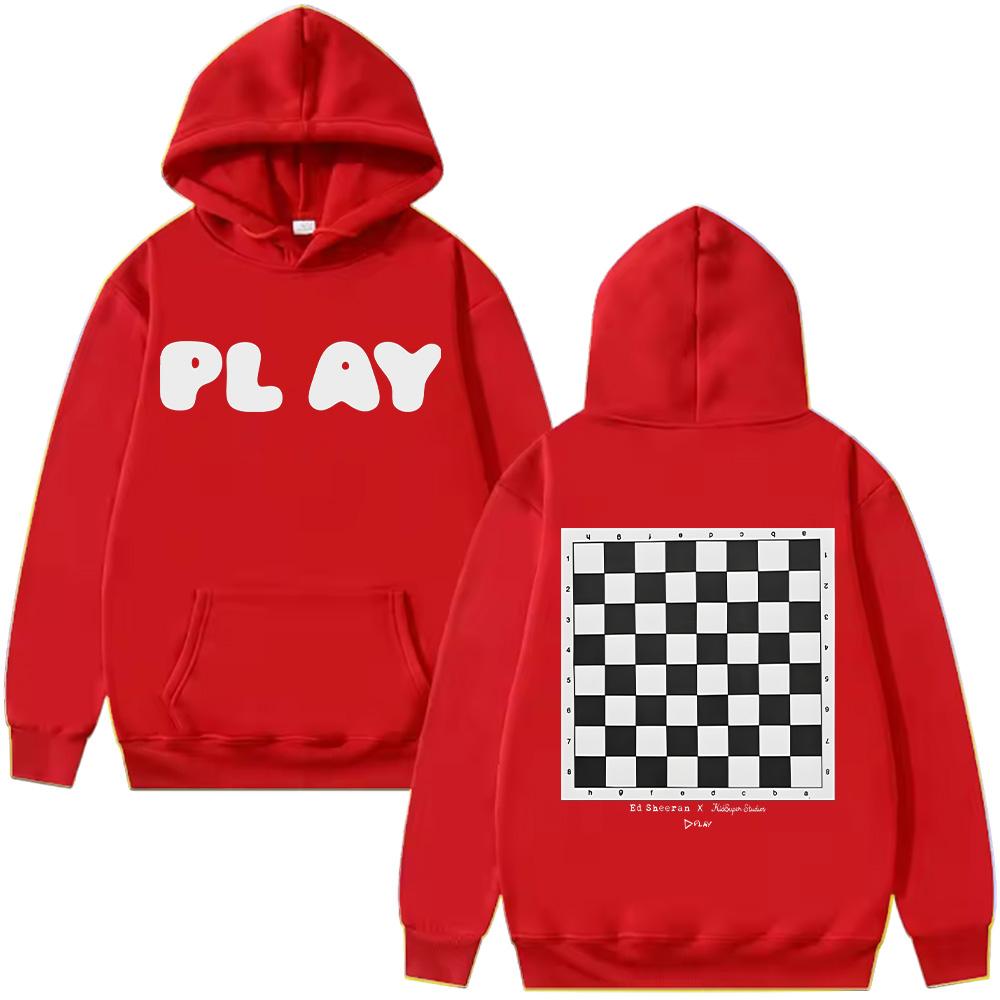 Ed Sheeran Play X KidSuper Mikiny Unisex Harajuku Vintage Hip Hop Mikina Vysoká Kvalita Oversized Streetwear Ležérní Mikina s Kapucí