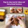 Halloween Crochet Set Knitting Supplies Beginner Crochet Set for Kid Adult, with Step-by-Step Video Tutorial Instruction