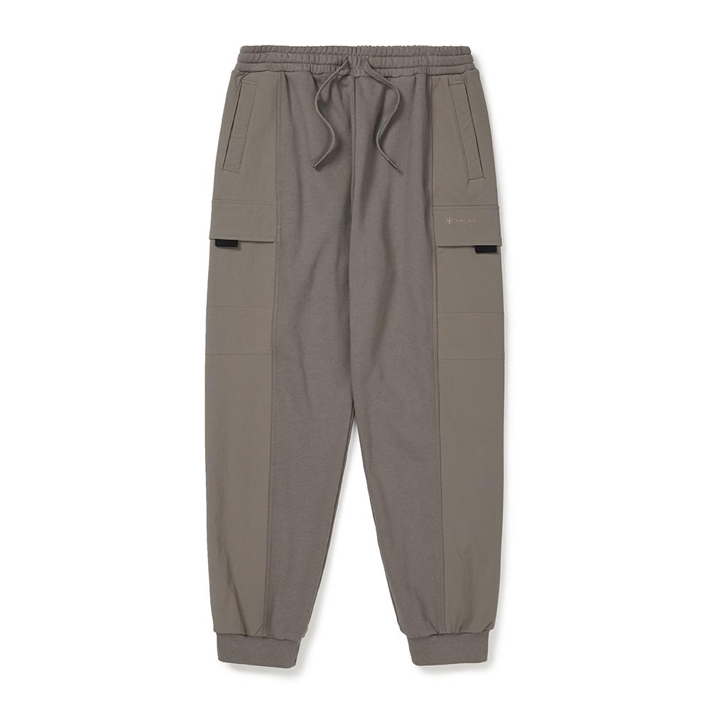 [Snowpeak] Woven Mix Jogger Pants Dark Khaki (S24FMFFP24)