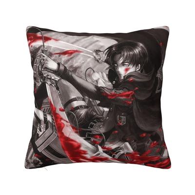 Attack on Titan Kissenbezüge Auto Anime AOT Kissenhülle Lustige Heimdekoration Kissenbezug 45*45