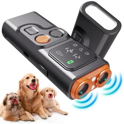 Przenośny Odstraszacz Psów Ultradźwiękowe Urządzenie do Kontroli Szczekania USB Ładowalny Wyświetlacz HD Latarka LED Niezbędny dla Biegaczy Najwyżej Oceniany