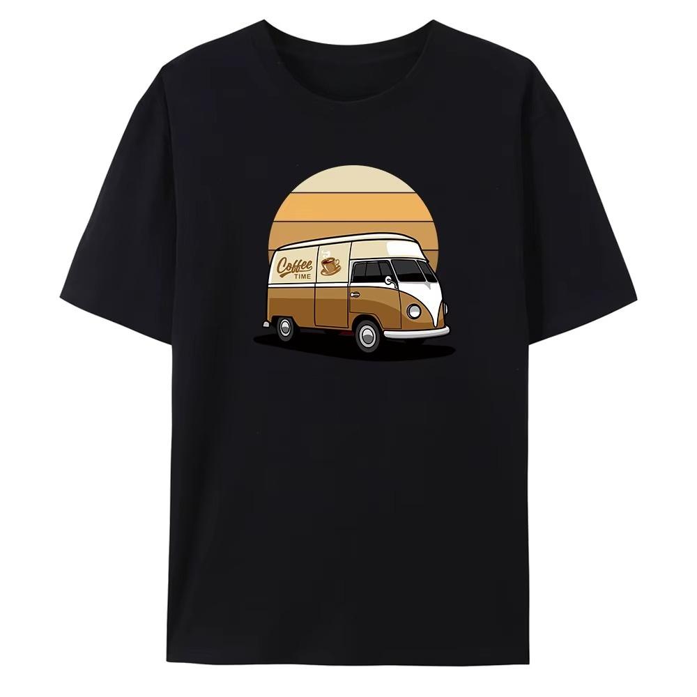 Sommer Muster Bedrucktes Kurzarm T-Shirt Modisch Einfach Bequem Atmungsaktiv Unisex Und Unisex T-Shirt