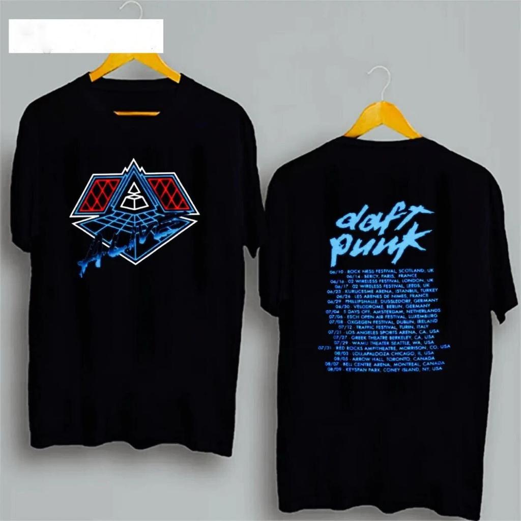 Nuova T-shirt DAFT PUNK ALIVE 2007 Tour UNISEX tutte le taglie