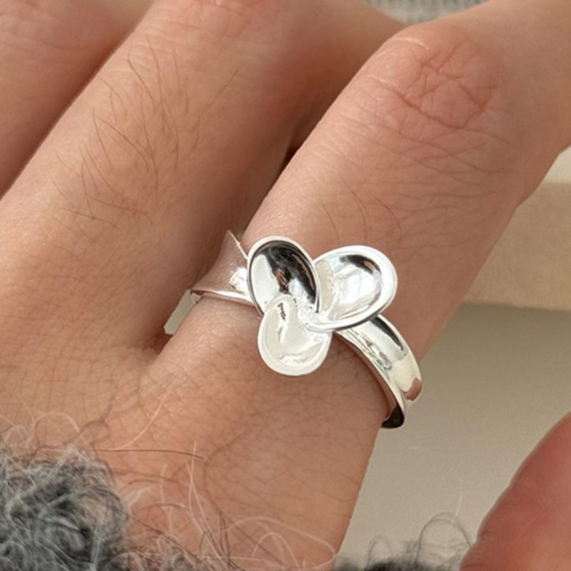 PANJBJ Real 925 Silver Retro Round Ring For 2 Rigns Women Chain Vintage Fine Jewelry Minimalist Accessories Gift