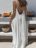 New Women's Strappy Cardigan Loose Backless Home Wear Dress
