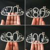 Women 16 -100year Birthday Party Princess Crystal Rhinestone Hair Tiara Stu Wedding Bridal Crown Headband Hair Accessories
