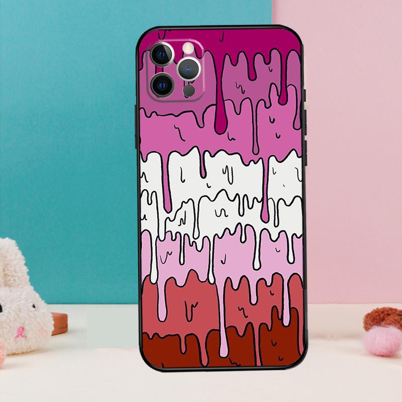 Pastell Kawaii Schmelzendes LGBTQ Design Handyhülle Für iPhone 17 Air 16 15 14 12 11 13 Pro Max 12 13 mini 15 16 Plus 16e Hülle Coque