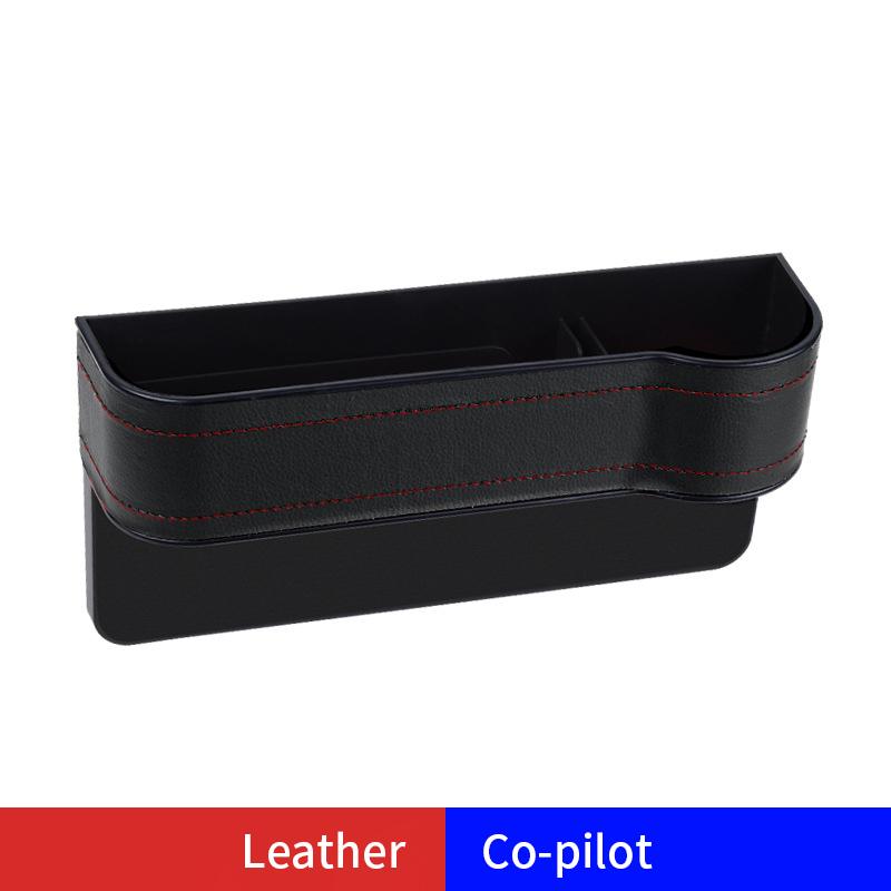 Multifunctional Seat Side Organizer Cup Holder For Cars Leather Auto Seat Gap Filler Storage Box Seat Pocket Stowing Tidying