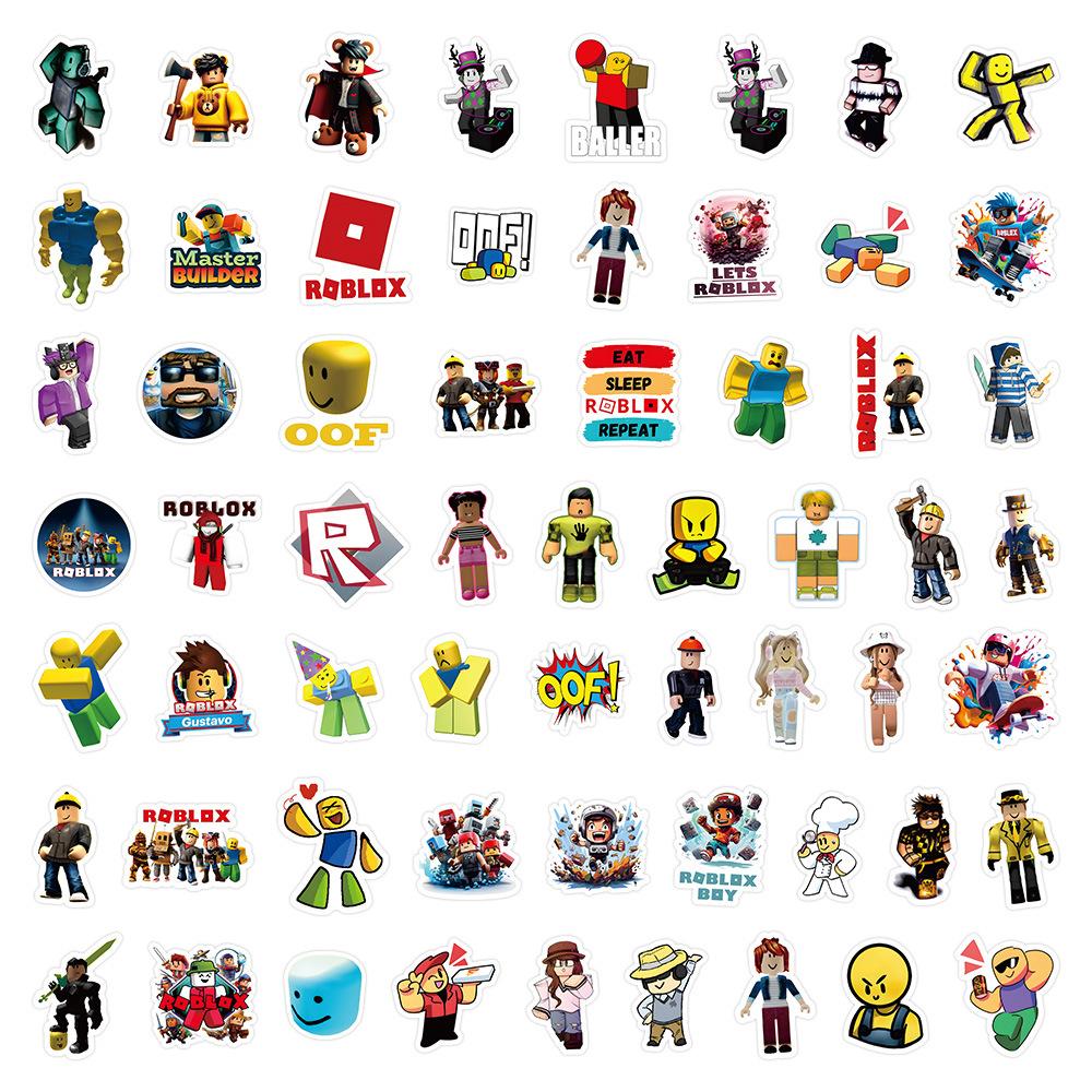 

Roblox 60 Pcs One-Of-A-Kind Irregular Shaped Non Repeating Activity Graffiti Stickers Designed For Luggage Fridge Mug Notebook Laptop Decoration