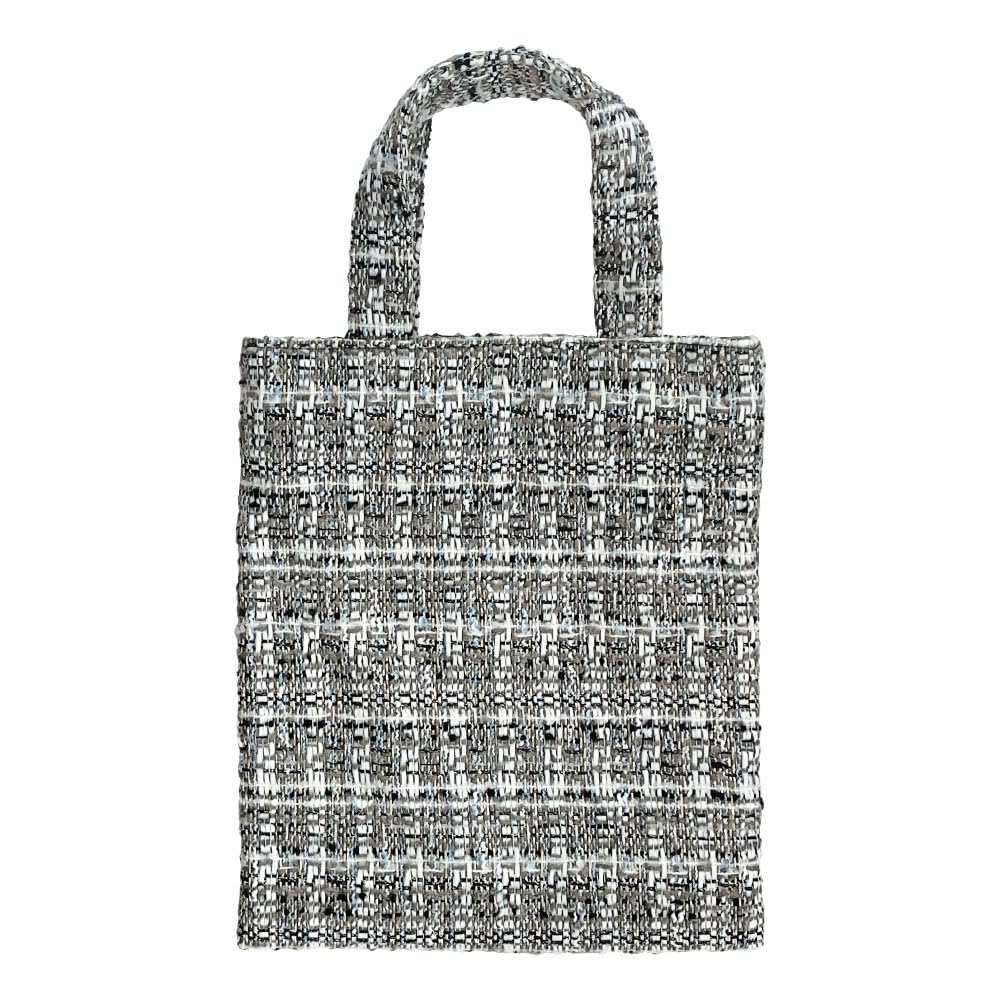 

Pink Trick Mini Tote Bag in Tweed Gray, Women s