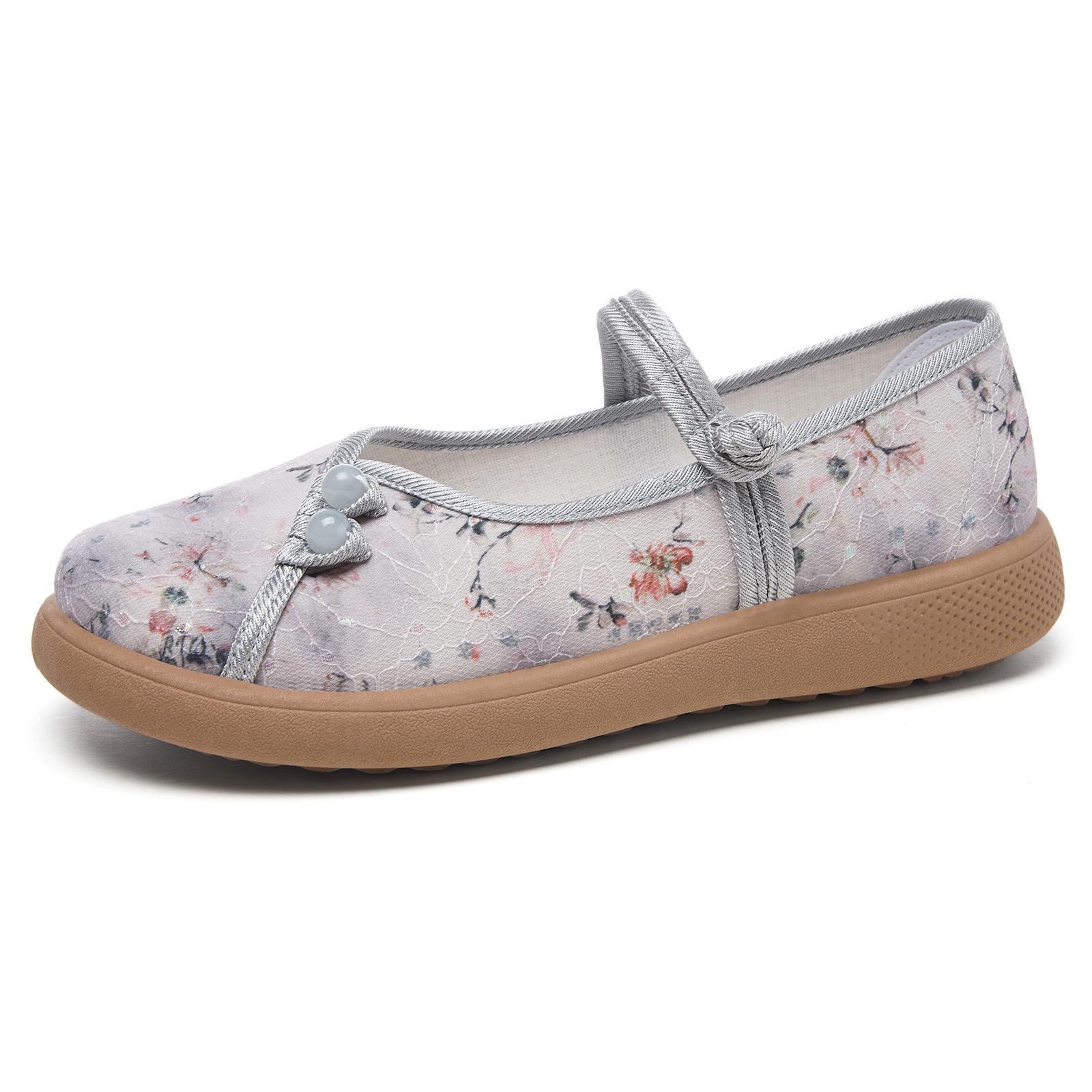 

Women s Ethnic Style Soft Sole Flat Shoes for Hanfu Outfits 40 синий