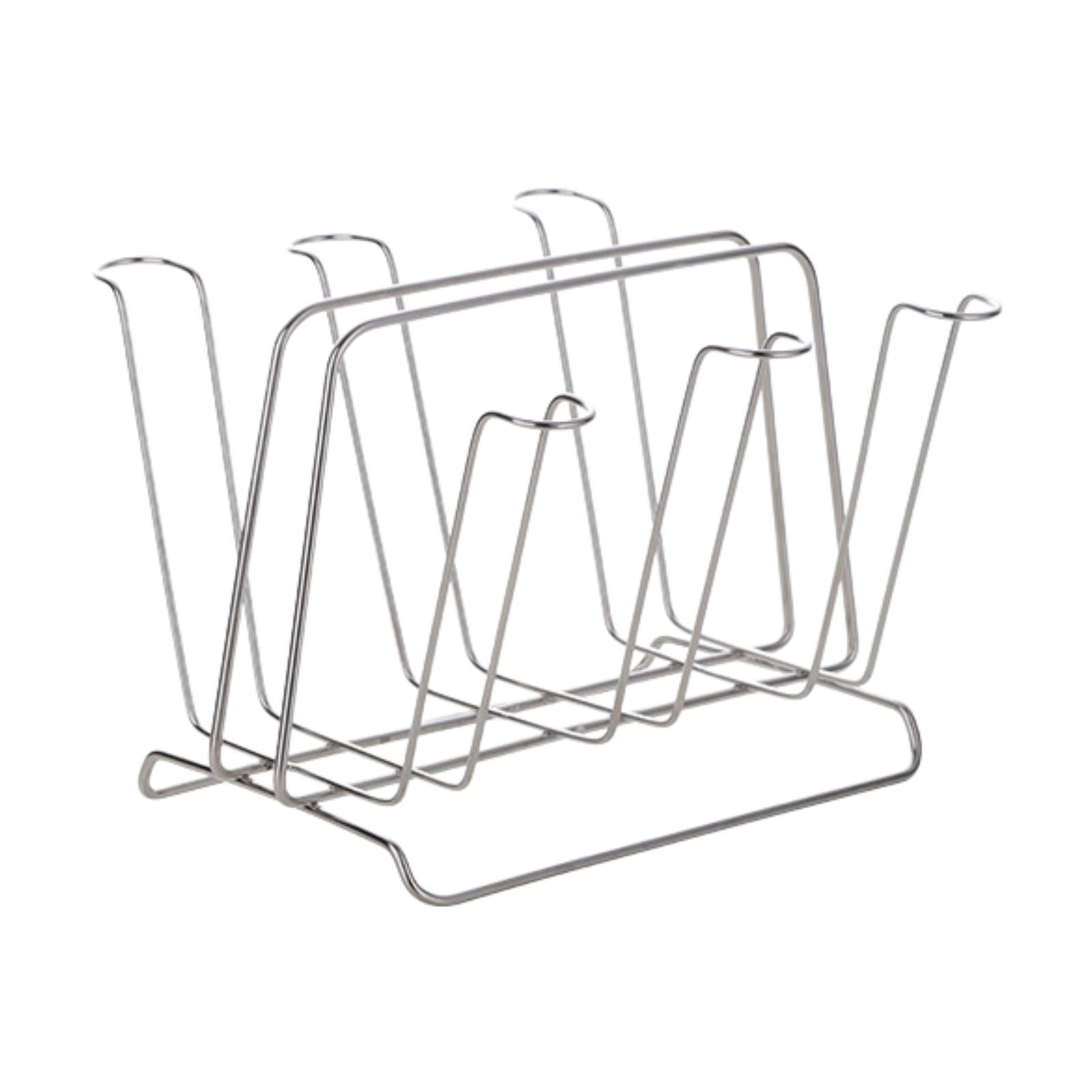 Органайзер для кружек Подставка для стеклянных бутылок Вмещает 6 Нескользящая металлическая подставка для чашек Подставка для кофейных кружек для кофейных кружек Стаканов Дом Офис