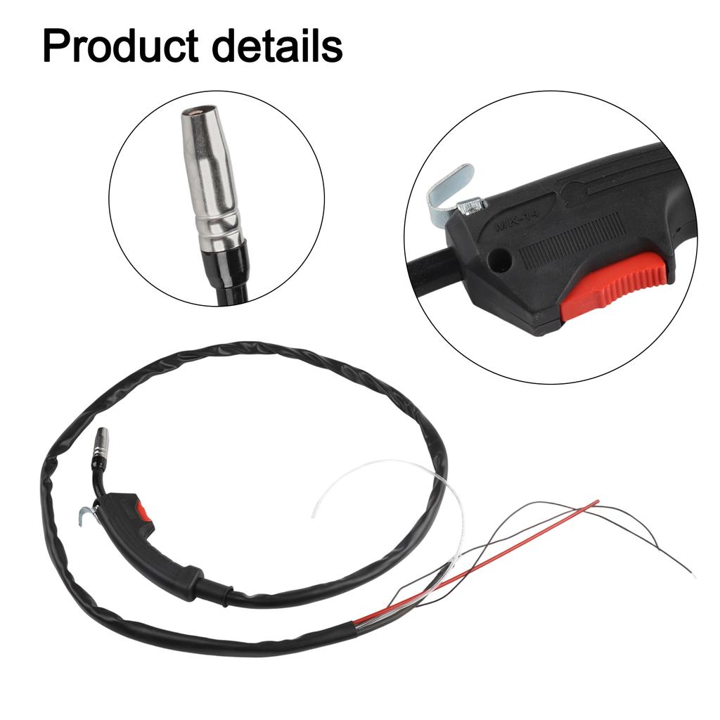 1pc 14AK MB14 Gas Protective Welding Torch Assembly 2 Meters 160A~200A High Current For MIG130 0.8~1.2mm Welding Wire