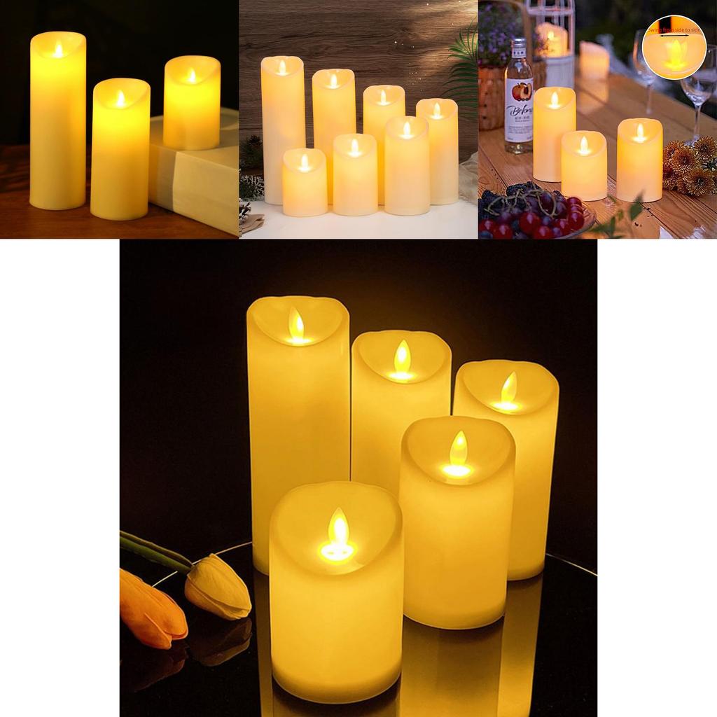 Led Electronic Candle Light With Swaying Flame For Romantic Wedding And Party Decor