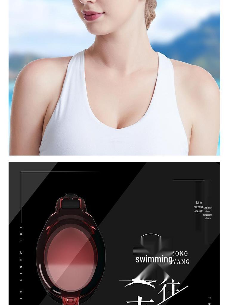 Xinhang Prescription Adult Swim Goggles: Waterproof, Anti-fog, Printable Logo, Myopia Available