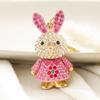1pc Cute Bunny for Women,Sparkling Colorful Rhinestone Pendant, Daily Bag Charm Fashion Accessory,Perfect Gift for Her Bag Charm