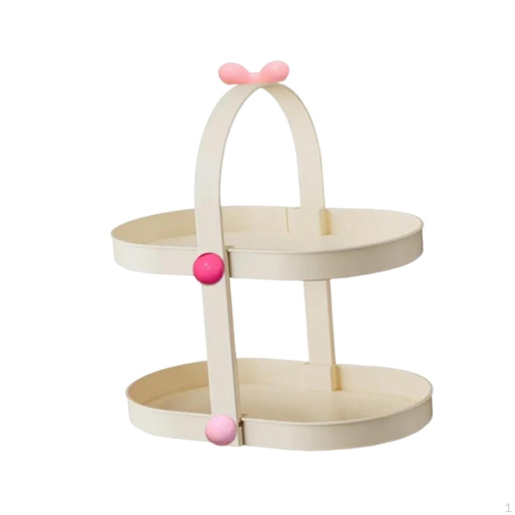 Cosmetic Storage, Bathroom Organizer, Two-Tier Perfume Holder, Display Stand for Bedroom And Living