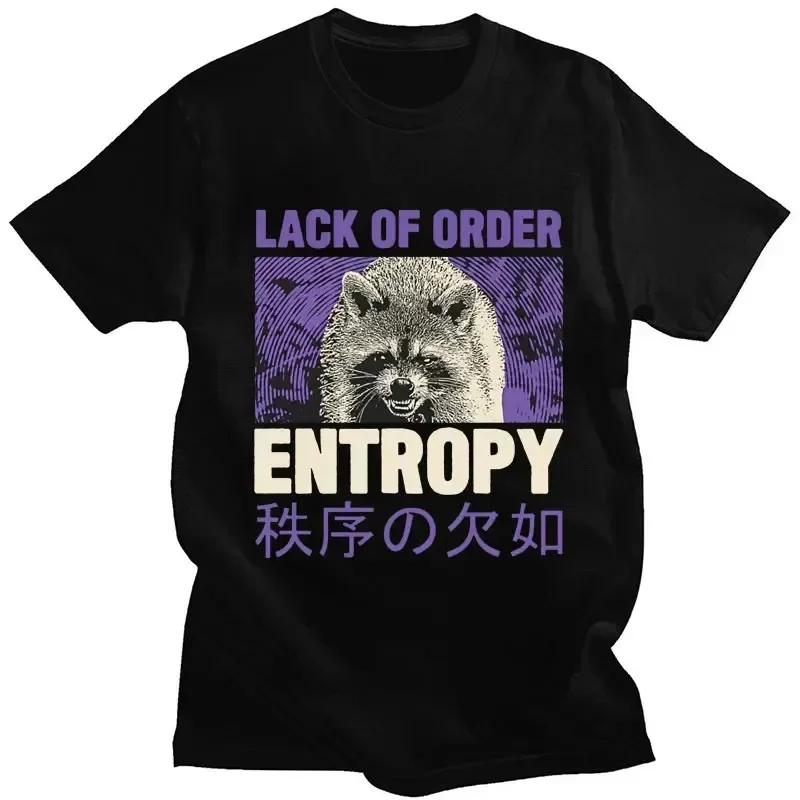 Japanese Style Dragon Raccoon Print T Shirt Harajuku Retro High Quality Cotton Short Sleeve Oversized Unisex Unisex Classic T-shirts
