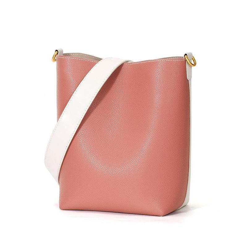 

Модная и универсальная сумка через плечо, сумка подмышку, женская сумка из натуральной кожи, сумка-ведро для поездок на работу большой вместимости