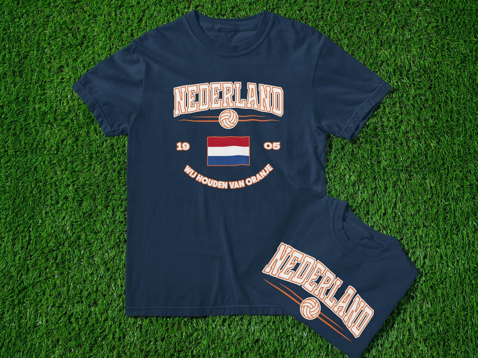 Netherlands Soccer T-Shirt: Oranje Football Tee, Nederland 1905 S