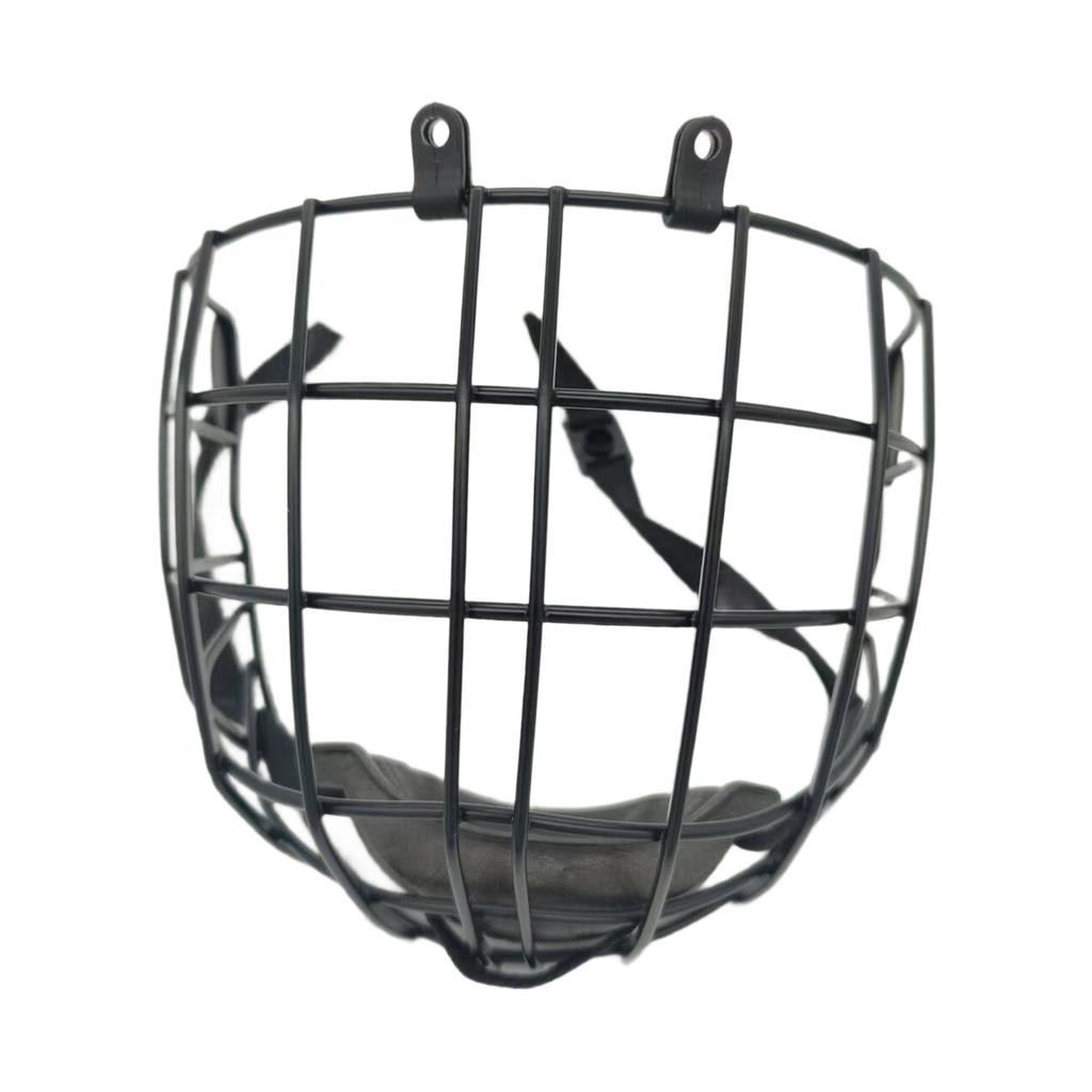Voller Hockeyhelmkäfig, Hockeyhelm, Metallnetz-Gesichtsmaske, kratzfester Eishockeyhelm-Gesichtsmaskenkäfig für Jugendliche und Erwachsene