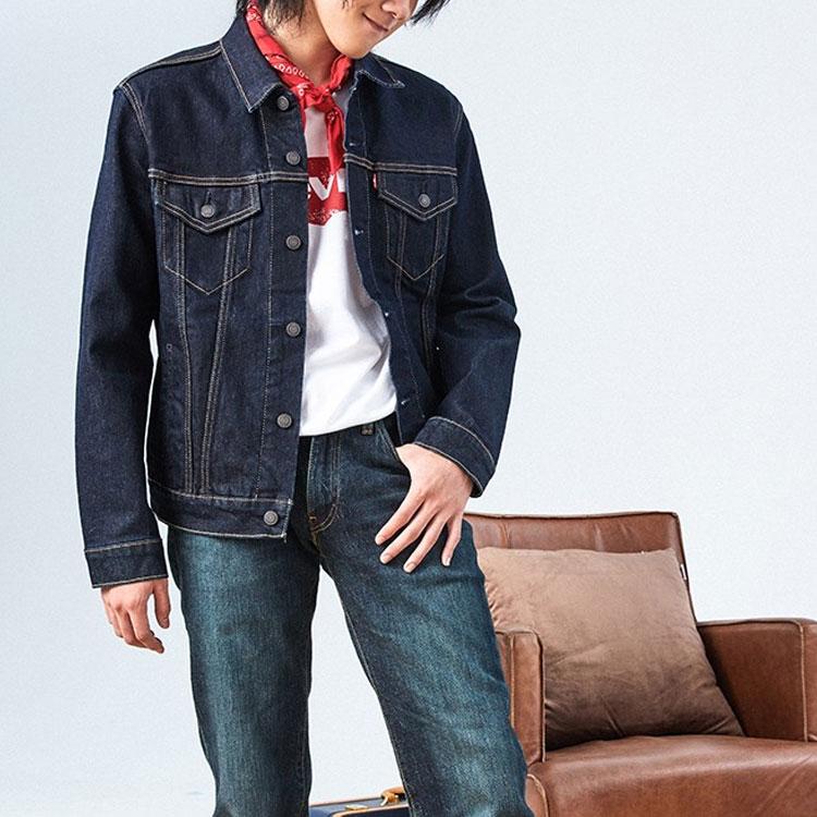 Levi's The Trucker Denim Jacket Medium Wash Blue Men 72334-0437