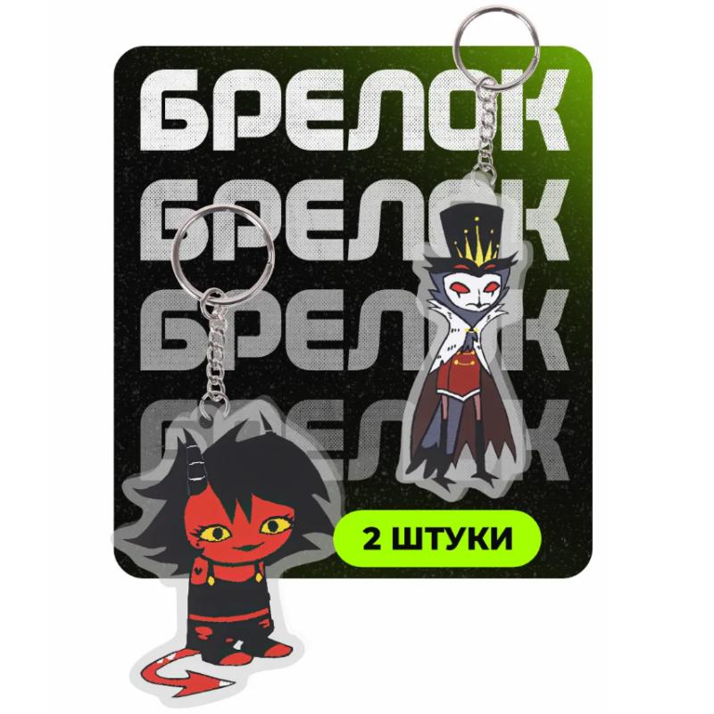 Acrylic Key Buckle for Helluva Boss Millie Loona Stolas Character Acrylic Pendant Anime Decoration Accessories Pendant Gift