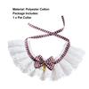 Pet Collar Lace Edge Decorating Fashion Pet Bibs Scarf Handcrafted Wreath Accessories for Outside