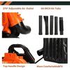 52CC Gas Powered Backpack Leaf Blower 550CFM High Strength Snow Blower Lawn Grass Air Cooling Kit with Cleaning Accessories