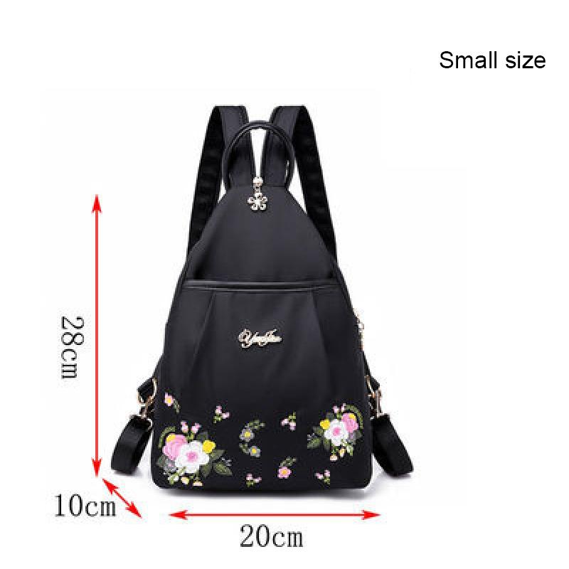 Fashion Oxford Backpack Multifunction Crossbody Bag Large Capacity Embroidery Chest Bag Waterproof Travel Bag Pack
