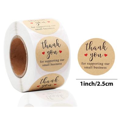 500pcs Thank You Round Sticker Scrapbook Letter Handmade Stickers Seal Labels Stickers Wedding Gift Flower Decoration