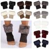 1 Pair Women Winter Knitting Leg Warmers Boot Cover Keep Warm Socks Solid Color Short Socks Boot Warmers Boot Toppers