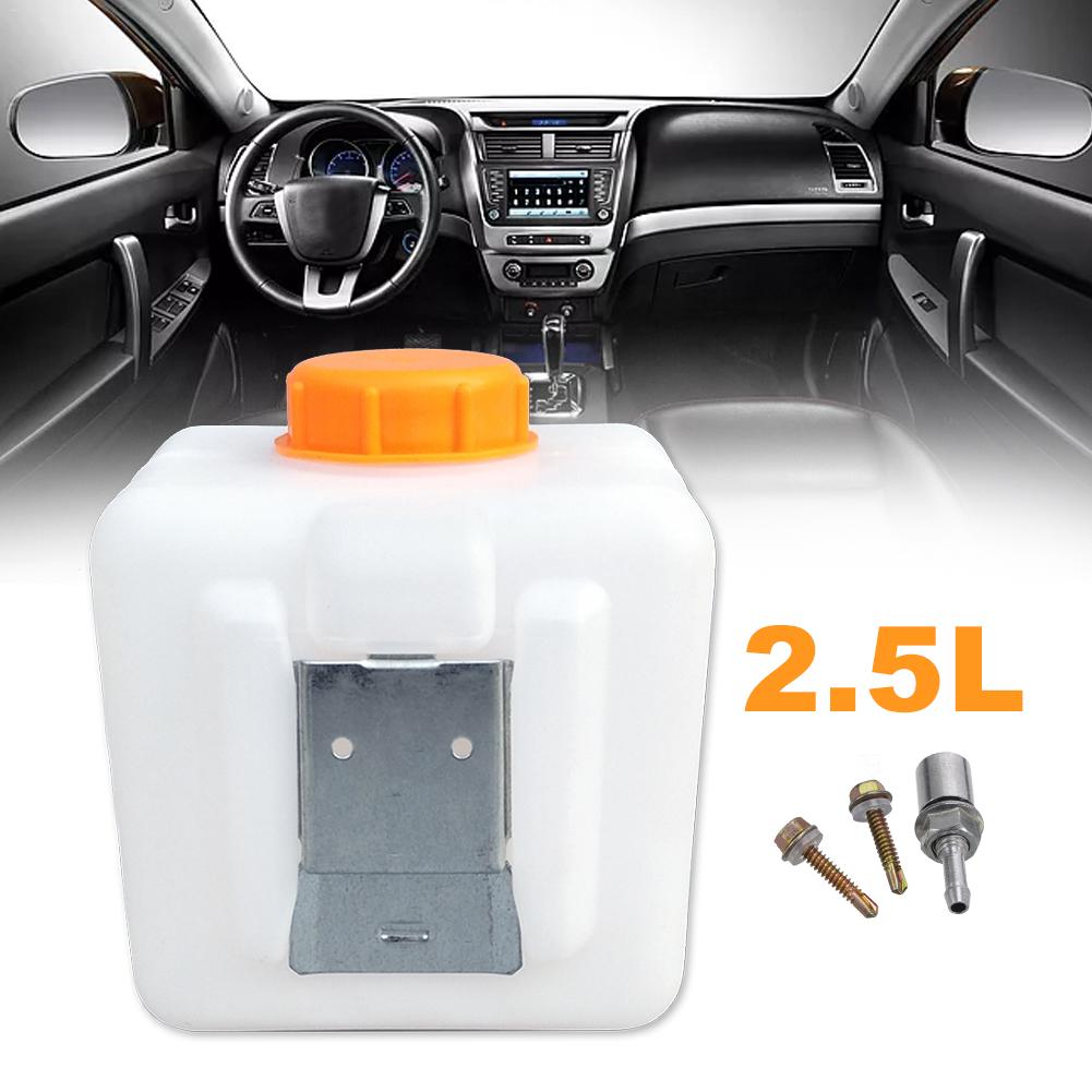 Tanque de combustible para calentador de estacionamiento de plástico engrosado de 2,5 l con adaptador de boquilla de aceite, panel de metal, juego de tornillos para We-basto Eber-spacher