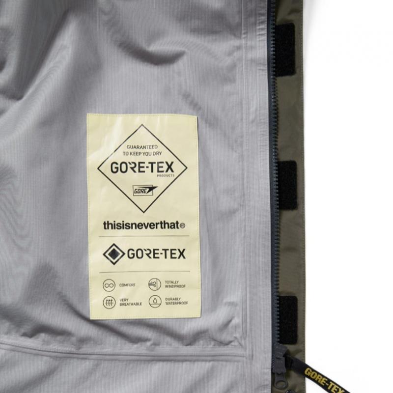Thisisneverthat Gore Tex 3L Allwetterjacke Schlamm