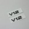 2PCS For Audi A Q series Car Fender Trunk Rear Logo Sticke Glossy Black Silver ABS Numbers Letters V6T V8T V10 V12  Emblem