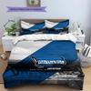Hertha BSC Pattern Bedding,Quilt Set Quilt Cover Pillowcase Home Birthday Gift(1 * Duvet Cover + 2 * Pillowcase, Without Core)