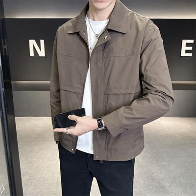Lapel Jacket Men'S Spring And Autumn New Trend Casual Thin Executive Jacket Men'S Spring Top Trend