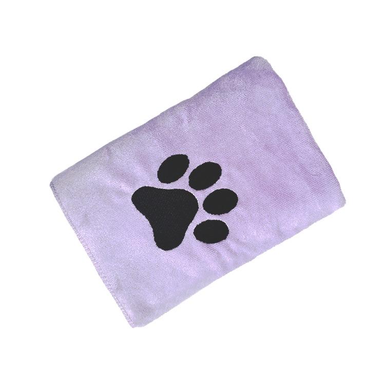 Pet Microfiber Absorbent Towel Embroidery Logo Dog Cat Towel