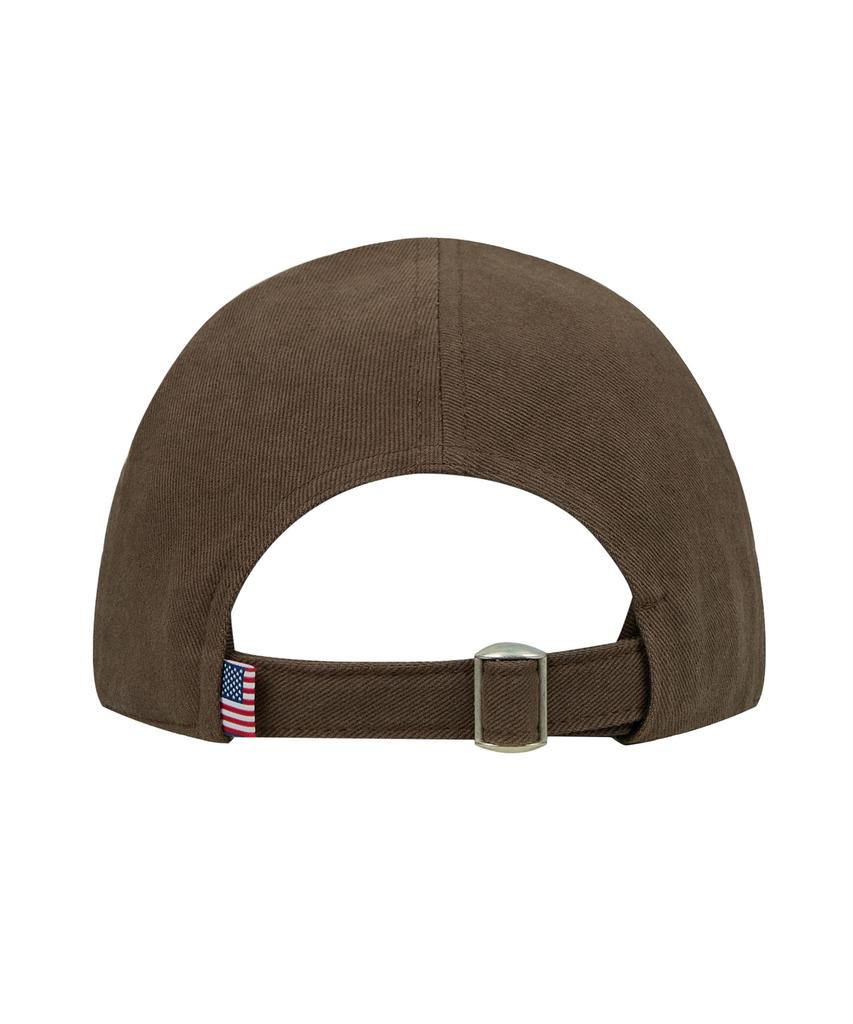 Sebseu Small Logo Twill Brown Ball Cap - Brown