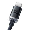 Kabel Usb Do Usb-C Baseus Crystal Shine, 100W, 1.2M (Czarny)