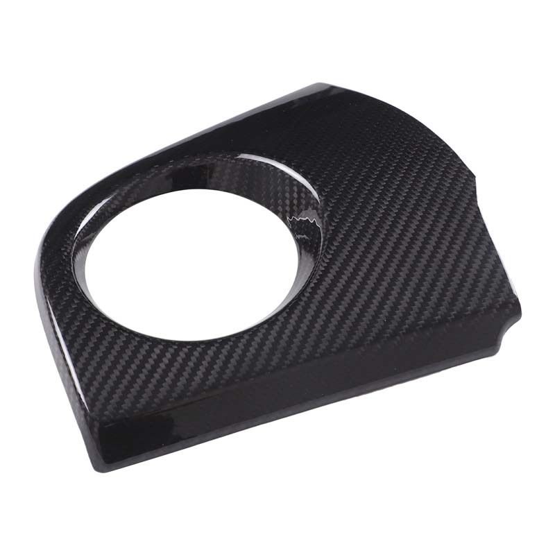 Fot Fiat 500 2007-2015 Real Carbon Fiber Car Driver Side Dashboard Air Outlet Decorative Panel Sticker Car Interior Accessories