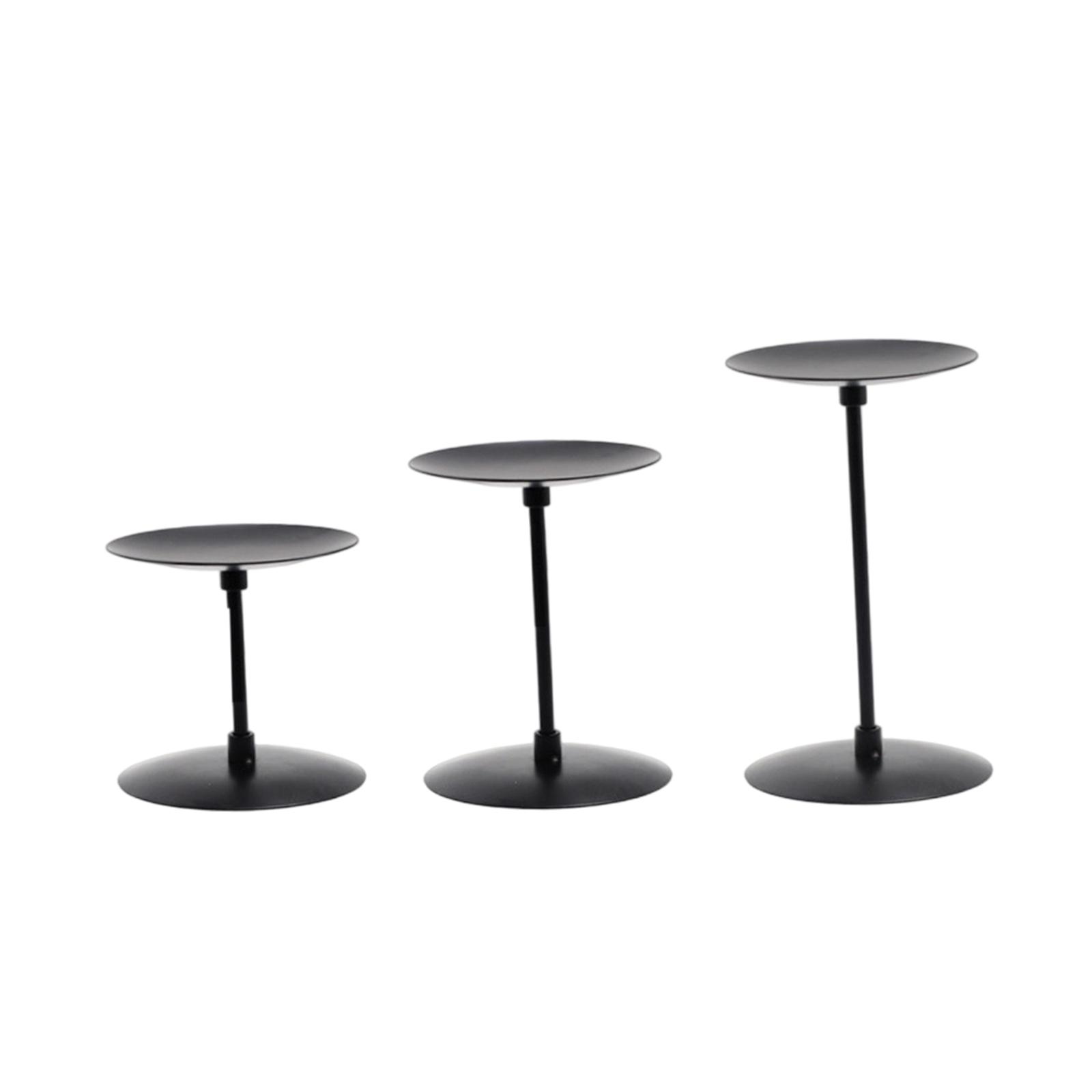 

3Pcs Pillar Candle Holders, Stable Classic Candlestick Holder, Candle Stand Table Centerpiece for Fireplace Living Room Mantle