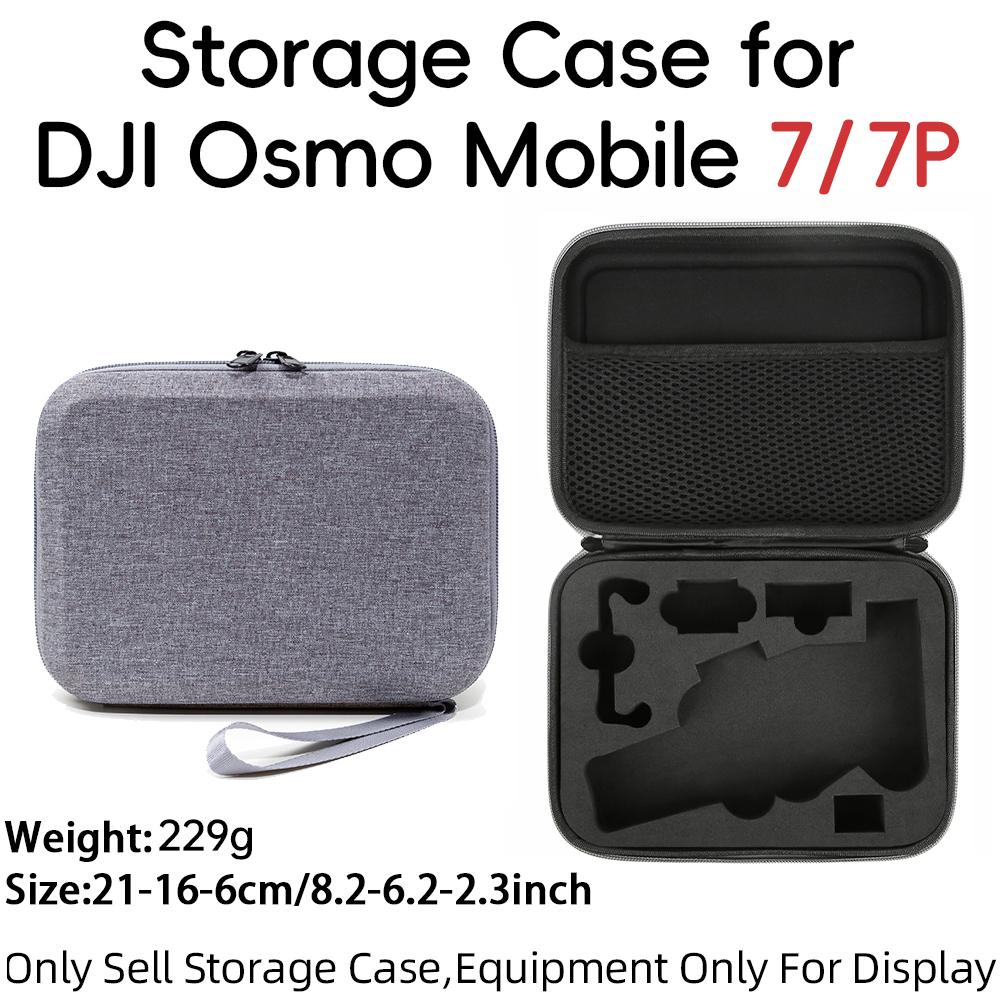 For DJI Osmo Mobile 7/7P Carrying Case: Lightweight, Protective Handbag with Secure Compartments for Tripod & Accessories Case