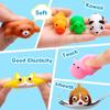 Mochi Squishy Toys Mini Dschungeltiere Squishies Weiches Quetschspielzeug Zappelspielzeug Kawaii Stressabbau-Spielzeug für Jungen und Mädchen Partygeschenke